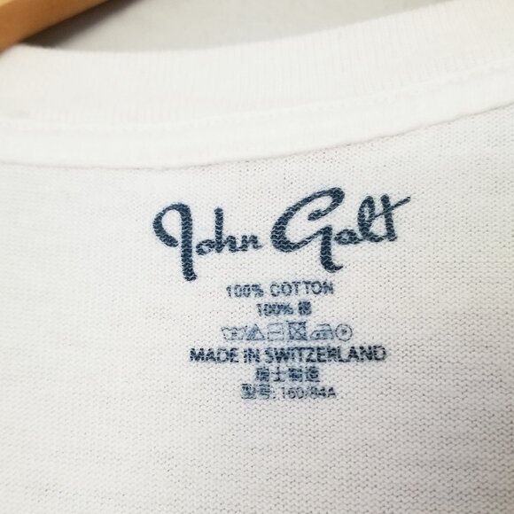 Brandy Melville John Galt Cream New Port Short Sleeve T Shirt Tee 100% Cotton OS - Picture 6 of 10